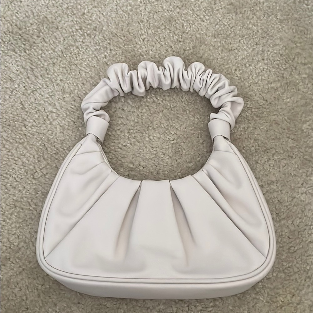 PrettyLittleThing White Mini Bag with Ruched Handle
